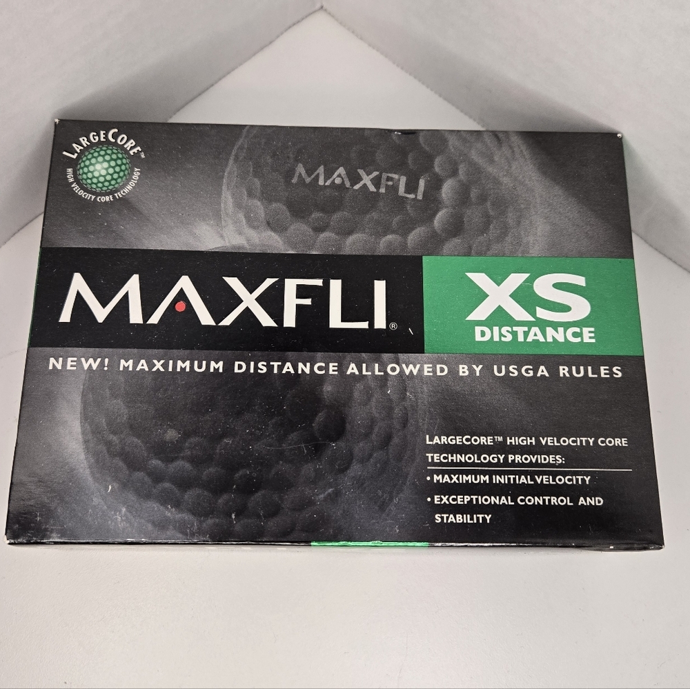 MAXFLI XS Distance LargeCore Golf Balls, Dozen 2000 Buick Challenge NEW In Box